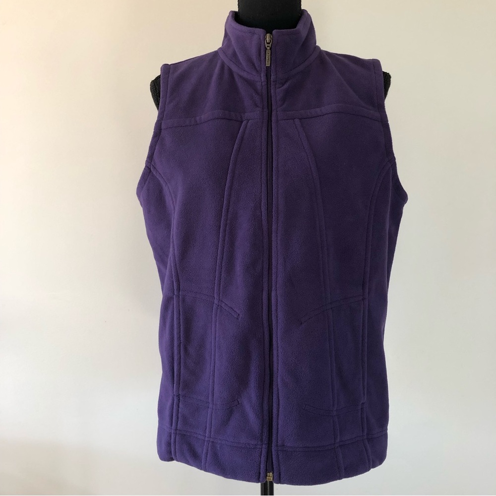 Women’s Northern Reflection Purple fleece panelled vest size M